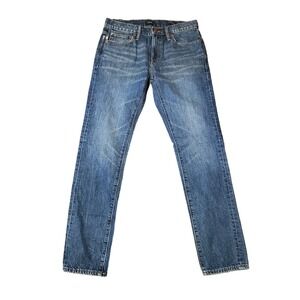 J Crew 30x32 Blue Jeans Pants Slim NWT Rigid Actual 32x32 Denim Cowboy Work